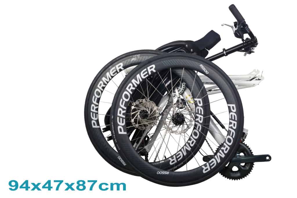 High Racer Recumbent Front Wheel Drive Folding Folded Up