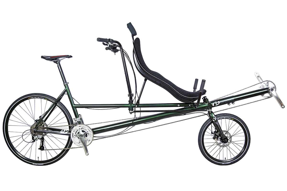 tandem recumbent bike with OSS and USS