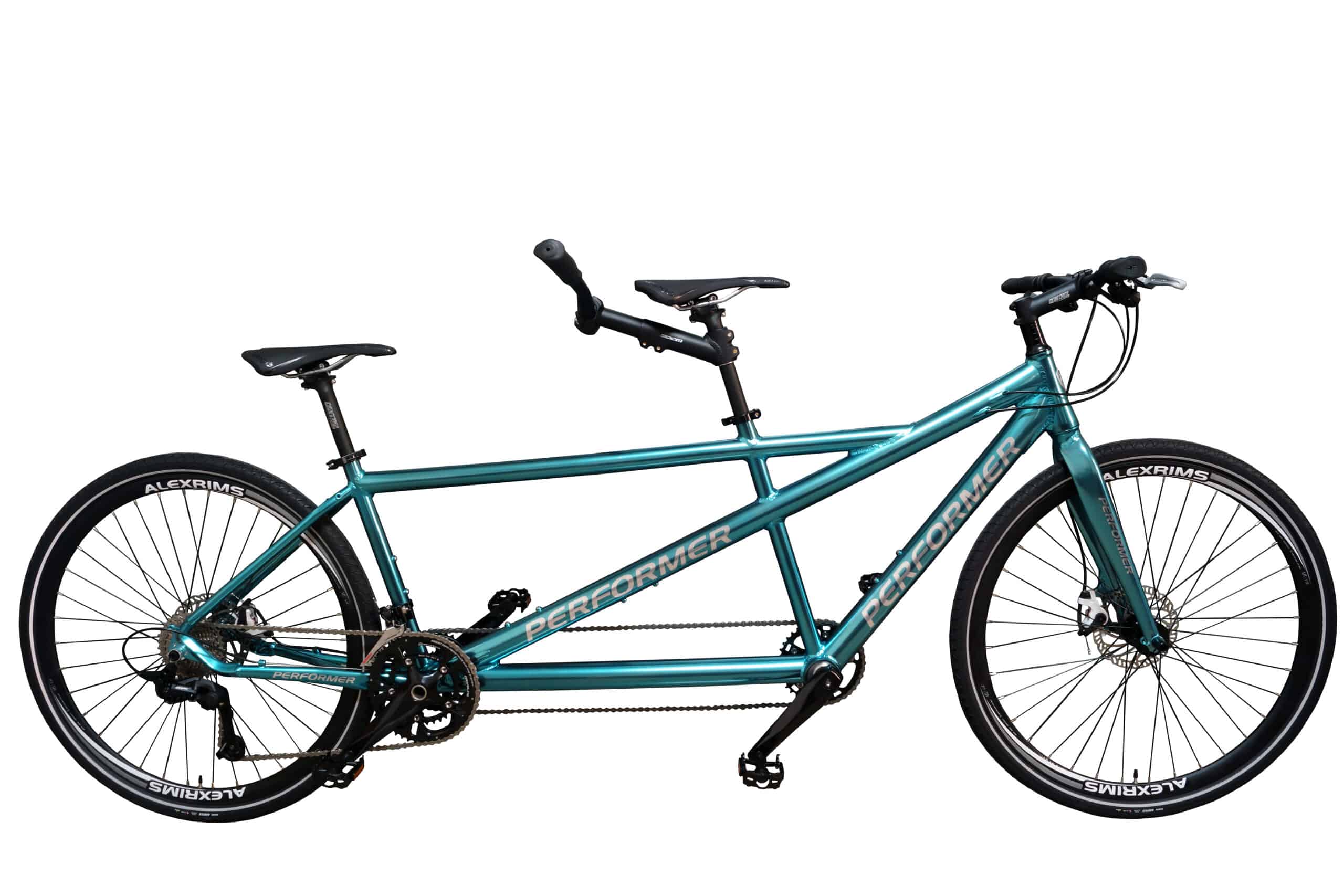 DUET “Energy” Tandem Bike – Flat Bar, Black – Performer Cycles